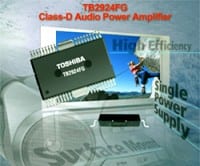 Toshiba Introduces Class D Audio Power Amplifier