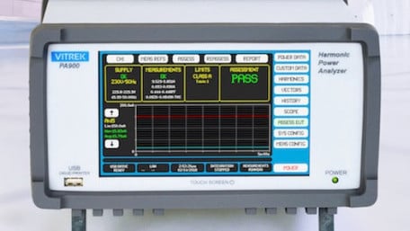 Vitrek Power Analyzer Performs Compliance Testing to International Standards