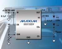 Maxim’s New LED Driver Allows Wide Dimming Range