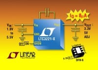 Linear Introduces Ultralow IQ Regulated 60mA Step Up Charge Pump