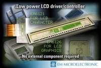 EM Microelectronic Introduces Two Low Power LCD Controller/Drivers