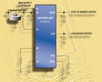 Maxim Unveils Complete Backup-Battery Management IC for Rechargeable NiMH Coin Cells