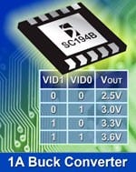 Semtech Offers New 1A Synchronous Buck Regulator for Portables