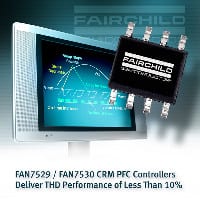 Fairchild Adds New CRM PFC Controller ICs