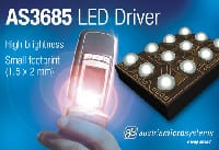 austriamicrosystems Launches Small Fully Integrated 700mA Flash LED Driver