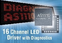 austriamicrosystems Unveils 16-channel Constant Current LED Drivers with Diagnostic Function