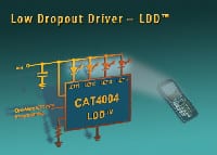 Catalyst Semiconductor Offers Four-Channel Low Dropout Driver for Driving LEDs Directly from a Battery
