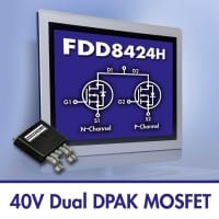 Fairchild Offers 40V MOSFET for LCD Designs