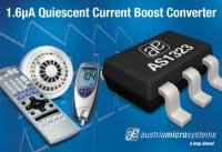 austriamicrosystems Unveils Single-Cell DC-DC Boost Converter