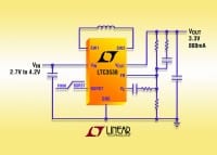 Linear Adds 800mA, Synchronous Buck-Boost DC-DC Converter for Li-Ion Powered Handhelds