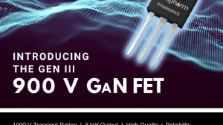 Transphorm Strengthens 900 V GaN Portfolio with Second FET