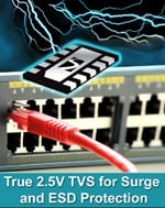 Semtech Introduces 2.5V Silicon Protection Device for Lightning & ESD Protection