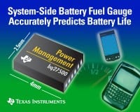 TI Power Management Fuel Gauge Predicts Battery Life In Smart Phones & Handhelds
