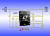 Linear Adds 25V, 2.2A, 2.8MHz Step-Down DC-DC Converter in 3mm x 3mm DFN