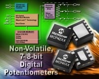 Microchip Tech Introduces Non-Volatile Digital Potentiometers With SPI Interface