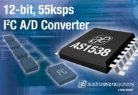 austriamicrosystems Unveils Low Power A/D Converter Featuring I&sup2;C Compatible Interface