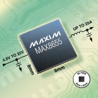 Maxim Announces 25A Step-Down Regulator That Fits In Tiny 8 x 8mm TQFN