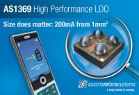 austriamicrosystems Unveils Miniature 200mA Ultra-Low Dropout Regulator