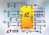 Linear Tech Releases Adjustable TFT Bias Power Supply For TFT-LCDs & LED Driver In 4 x 4mm QFN