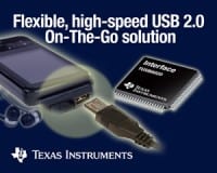 TI Introduces Flexible, High-Speed USB 2.0 "On-The-Go" Dual-Role Controller