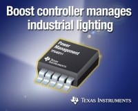 TI Offers Boost Controller To Drive 1&ndash;5W High-Brightness LEDs