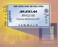 Maxim Introduces Precision Polyphase, Multifunction Energy-Measurement IC