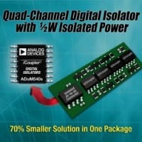 Analog Devices Introduces Four-Channel, Single-Package Products For Data & Power Isolation