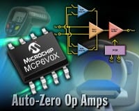 Microchip Technology Introduces Low-Power, Auto-Zero Operational Amplifiers