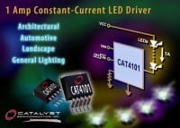 Catalyst Semi Offers 1A Constant-Current, Low Dropout Driver For High-Power LED Lighting Applications