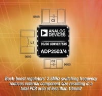 Analog Devices Introduces Compact Buck-Boost Regulators With Fast Switching Frequency