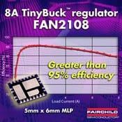 Fairchild Introduces 8A Buck Regulator With 95% Peak Efficiency In Servers, Workstations & Distributed POL Applications