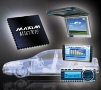 Maxim Introduces Automotive-Grade, Quad-Output Controller That Operates From Up to 38V