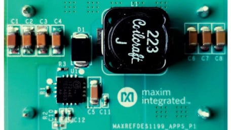 Two-Layer Board, 5V/2.5A, Synchronous Buck DC-DC Converter Reference Design
