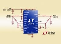 Linear Tech Configurable Dual Output Step-Down Converter Delivers Either 3A/1A or 2A/2A