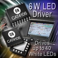 ON Semi Launches 6W LED Driver With Integrated DC-DC Boost Converter For Larger LCD Panel Backlighting