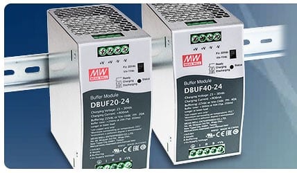 24Vdc DIN Rail Buffer Modules Deliver up to 40A