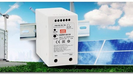 60W, 10:1 Input Voltage Range DIN Rail DC-DC Converter