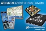 austriamicrosystems Introduces Low Noise 650mA DC-DC Buck Regulators For RF Power Amplifiers