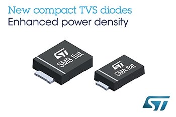 New Transient-Voltage-Suppression Diodes from STMicroelectronics Deliver High Protection in Small Packages