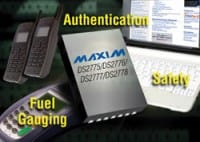 Maxim Introduces 2-Cell, Stand-Alone Fuel Gauges To Integrate A Li+ Protector & SHA-1 Authentication