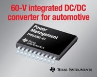 TI Introduces 60V, 2.2 MHz DC-DC Converter For Automotive Designs