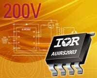 IR Introduces 200V IC For Automotive Powertrain & Battery Management Applications
