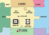 DC-DC Controller Makes Positive Or Negative Regulated Voltages