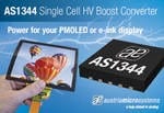 austriamicrosystems DC-DC Boost Converter Delivers 42V From 0.9V Input