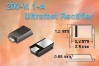 Vishay Offers New Series of Low-Profile, Surface-Mount 1-A Rectifiers
