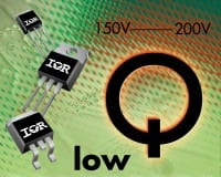 IR Introduces 150 & 200V MOSFETs With Low Gate Charge For Industrial Applications