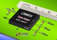 Linear Tech Adds Triple-Output DC-DC uModule Regulator In 15 x 15mm Surface Mount Package