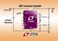 Linear Tech Adds 58V, 2A, 2.4MHz Step-Down DC-DC Converter