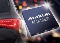 Maxim 100mA HB LED Driver Provides Fault Output and Multichip Interoperability for Automotive Lighting