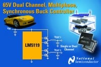 National Semi Offers 65V Dual-Channel, Dual-Phase Synchronous Buck Controller for High Voltage Applications